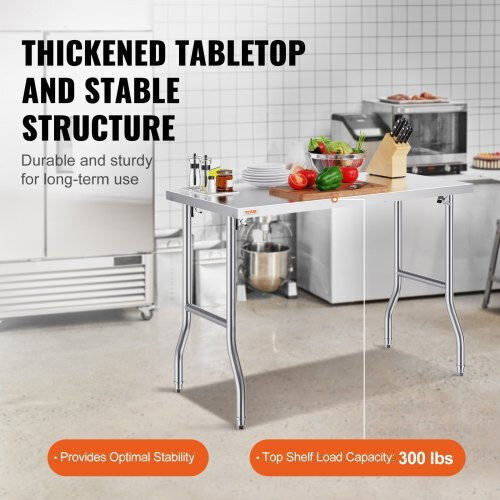Vevor The translation of the Liquid template into German while preserving the initial syntax and HTML tags is as follows: Edelstahl-Werkbank B121.92xT60.96xH48cm