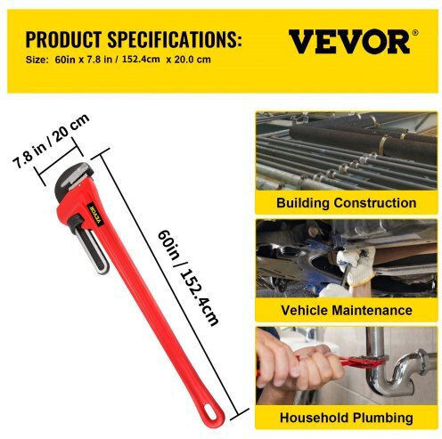 Vevor French Wrench with Adjustable Opening 60mm 200mm