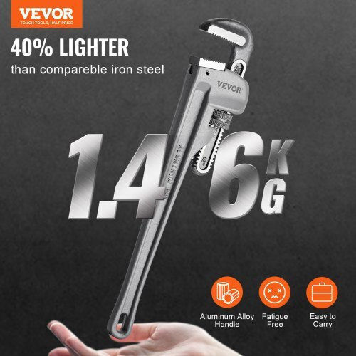Vevor French Wrench with Adjustable Opening 18mm and Anti-Slip Handle 457.2mm