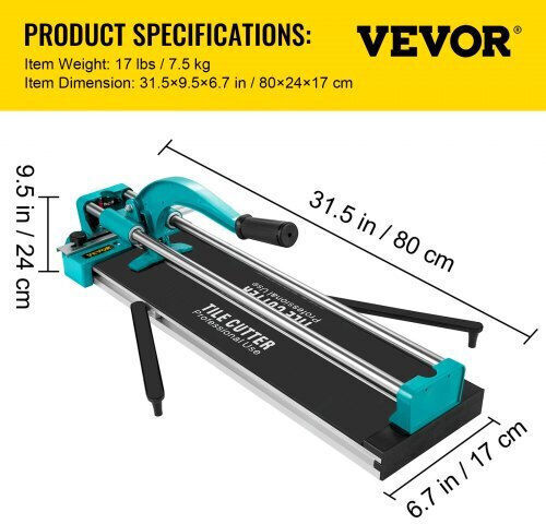 Vevor Tile Cutter Manual 600mm