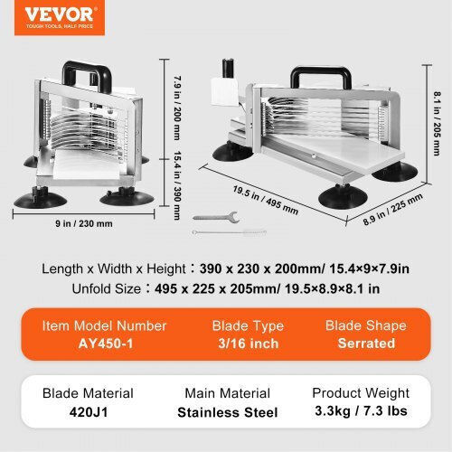 Vevor Stainless Steel Onion Cutter Manual