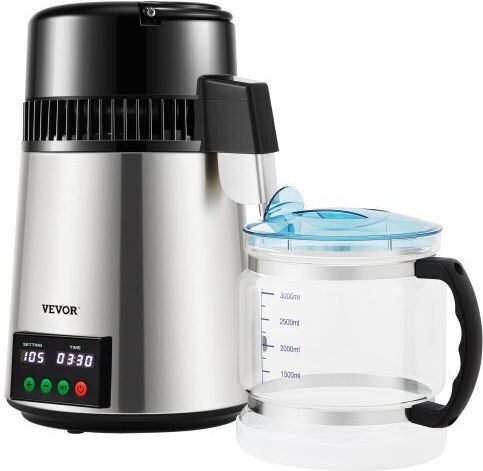 Vevor Water Distiller 4L Time & Temperature Display Silver D1lh1lh4l220v4mqsv2
