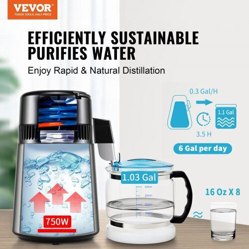 Vevor 4L Water Distiller Stainless Steel Interior Countertop Bxgzlsjys4ld2tk5lv2