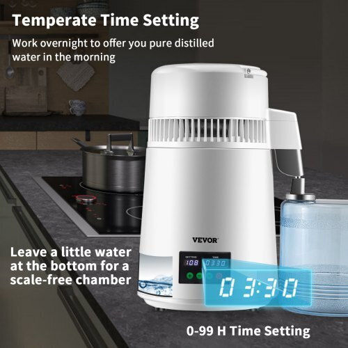 Vevor 4L Water Distiller with Time & Temperature Display White D1lh4l1lh220vy79gv2
