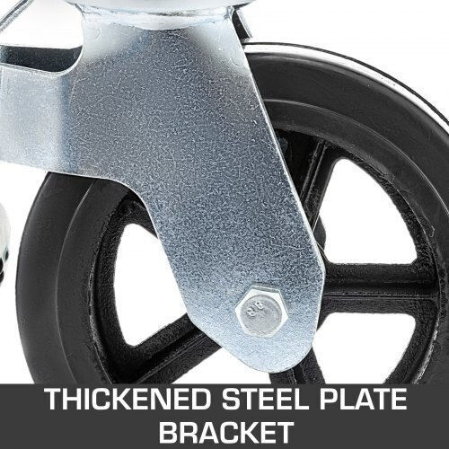 Vevor Rotating Wheel Made of Rubber with Brake 203.2mm