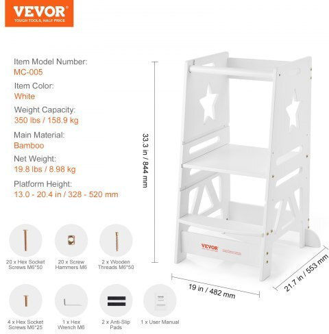 Lernturm Weiß Vevor