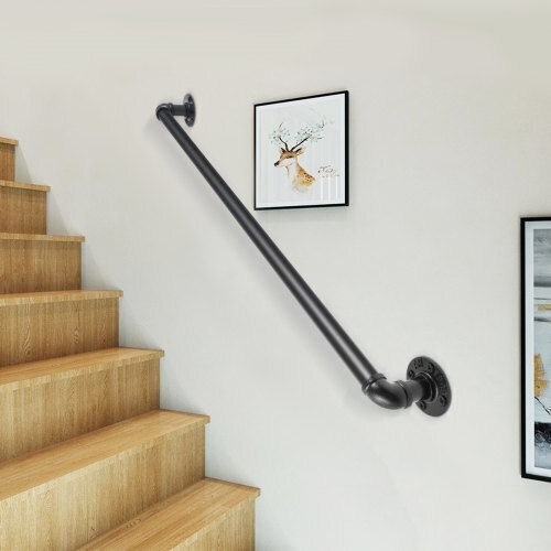 Iron Stair Handrail 2ft Wall Vevor Tzbgsltfsgyg20vccv0