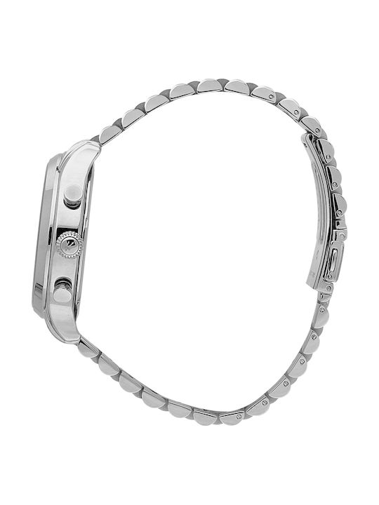Maserati Men's Watch 42mm Battery with Silver Metal Bracelet