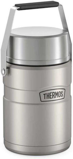 Thermos Lunchbox Isolierte Lunchbox Inox Silber 1390ml 1Stück