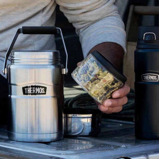 Thermos Lunchbox Isolierte Lunchbox Inox Silber 1390ml 1Stück