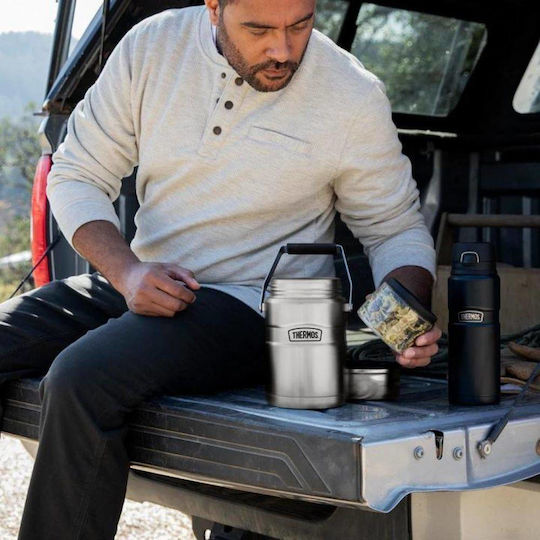 Thermos Lunchbox Isolierte Lunchbox Inox Silber 1390ml 1Stück