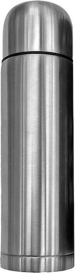 Summertiempo Bottle Thermos Stainless Steel 1lt Silver with Cap-Cup