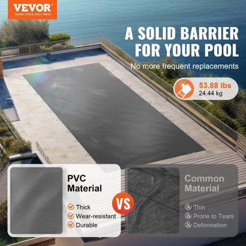 Κάλυμμα Ασφαλείας Πισίνας Vevor 13x26 Ft Χειμερινή Προστασία Yycm4x8mwyms00001v0