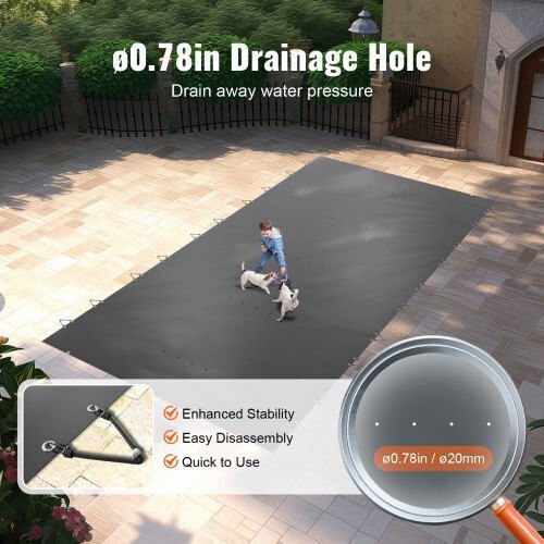 Κάλυμμα Ασφαλείας Πισίνας Vevor 13x26 Ft Χειμερινή Προστασία Yycm4x8mwyms00001v0