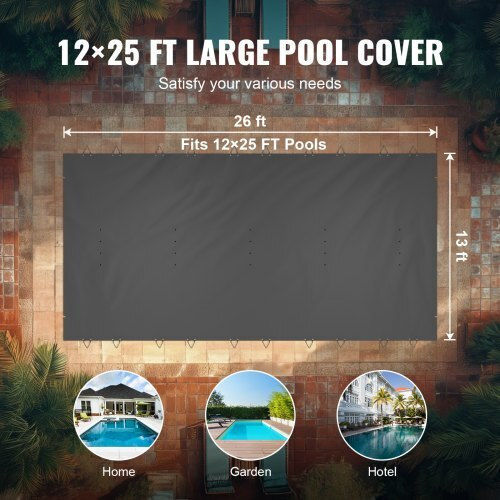 Κάλυμμα Ασφαλείας Πισίνας Vevor 13x26 Ft Χειμερινή Προστασία Yycm4x8mwyms00001v0