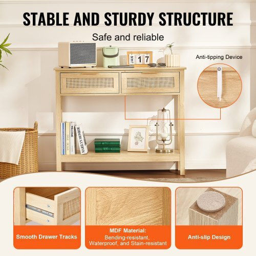 Konsole Natural L100xB30xH74.5cm