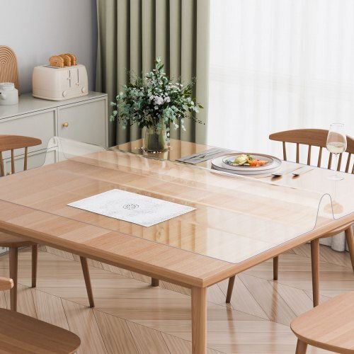 Transparent Table Protector Vevor PVC 54x54 cm 2.0mm Zfxpvczb54x5itnpiv0
