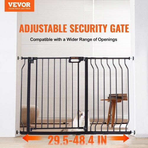 Vevor Door Dog made of Plastic in Black Color 76.2 x 76.2 x 76.2cm
