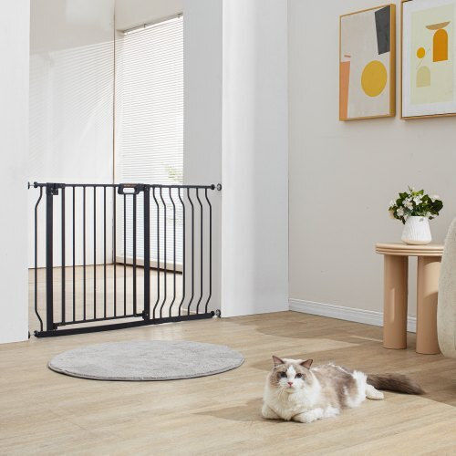 Vevor Door Dog made of Plastic in Black Color 76.2 x 76.2 x 76.2cm