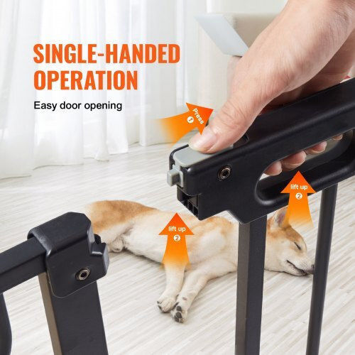 Vevor Door Dog made of Plastic in Black Color 76.2 x 76.2 x 76.2cm