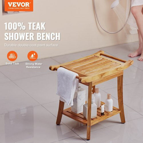 Vevor Boden Badezimmerregal Hölzernes 56x37x47cm Beige