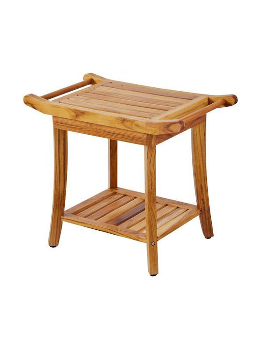 Vevor Επιδαπέδια Ραφιέρα Μπάνιου Ξύλινη 56x37x47cm Μπεζ