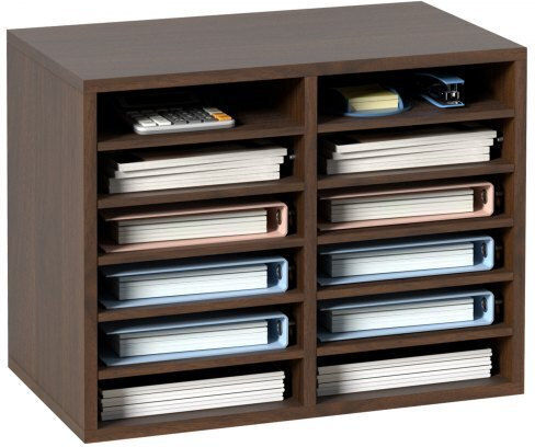 Vevor Filing Tray Brown 20.4x12x16.1cm