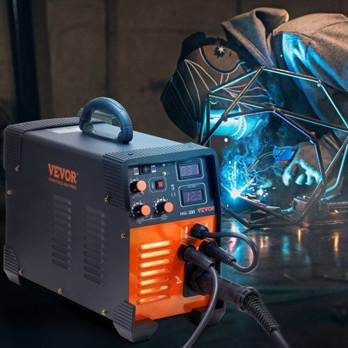 Vevor Welding Machine Inverter MIG / TIG / MMA with Maximum Welding Current 200A and Duty Cycle 85%