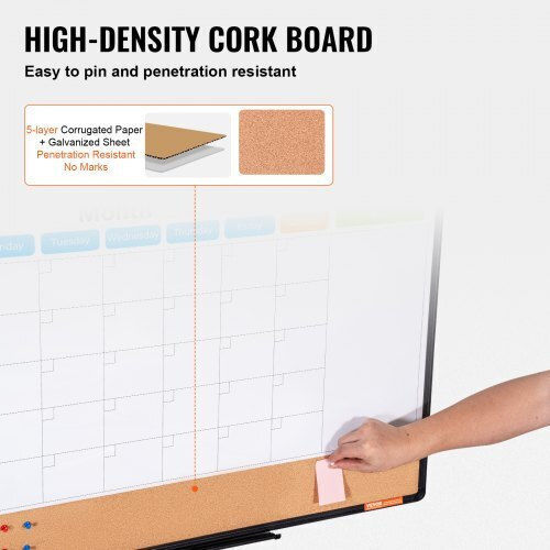 Vevor Cork Notice Board 91.44x60.96cm