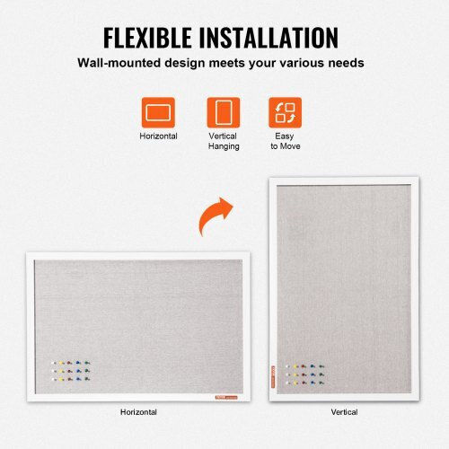 Vevor Cork Notice Board 121.92x91.44cm