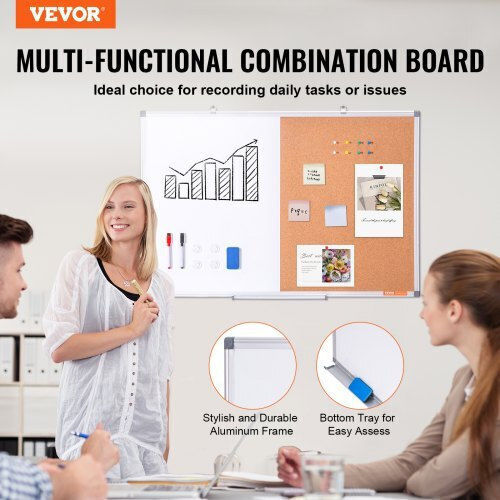 Vevor Cork Notice Board 91.44x60.96cm