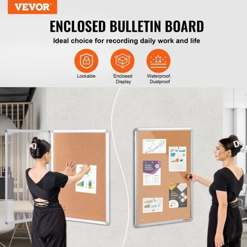 Vevor Cork Notice Board 91.44x60.96cm