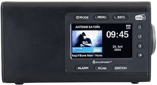 Soundmaster Επιτραπέζιο Ραδιόφωνο Ρεύματος DAB+ με Bluetooth Μαύρο