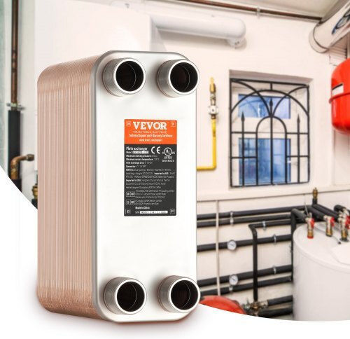 Vevor Εναλλάκτης Θερμότητας 80 Πλακών 5"x12" Ανοξείδωτο Ατσάλι 316l Qhbshrq51280hrf9vv0