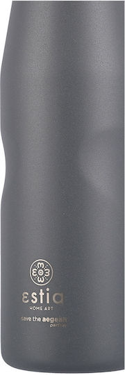Estia Travel Flask Save the Aegean Ανακυκλώσιμο Μπουκάλι Θερμός Ανοξείδωτο BPA Free 500ml Matte Grey