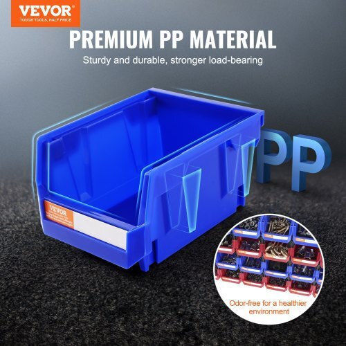 Vevor Plastic Tool Bin Organiser W5xD4xH3cm