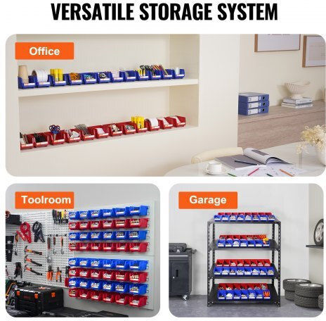 Vevor Plastic Tool Bin Organiser W5xD4xH3cm