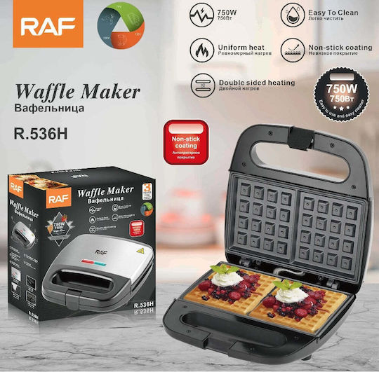 Raf Aparat Vafe Pentru Vafe Pătrate 750W