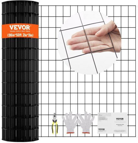 Vevor Wire Fencing Galvanized Black