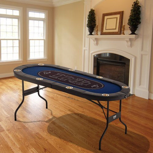 Vevor 72" Oval Casino 8-Person Folding Poker Table