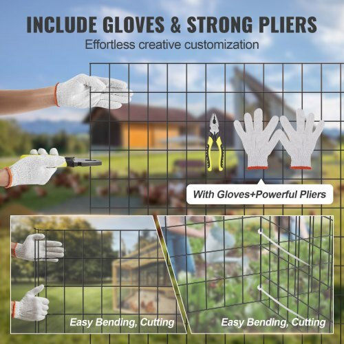 Vevor Wire Fencing Galvanized Black