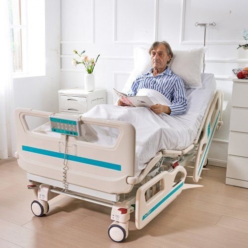 Vevor Elektrisch Polyeder Krankenhausbett mit Matratze QDDKLBBXGKJPN99LKV2