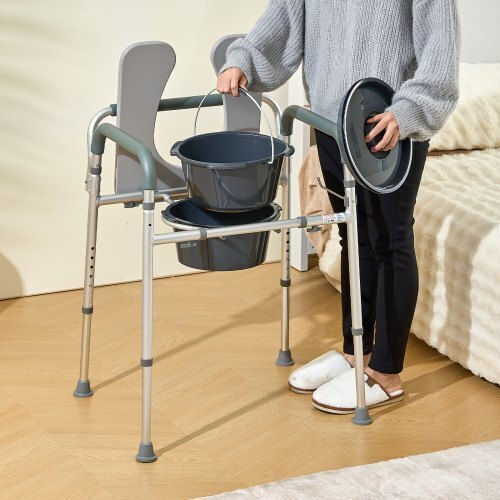 Vevor Toilettenstuhl mit Rückenlehne 5800ml WLLGS350BLRZ8J6E0V0