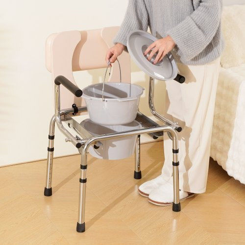 Vevor Toilettenstuhl mit Rückenlehne 5800ml WLKBS350BGRZ6CIGBV0