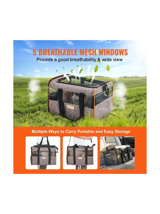 Vevor Cat Carrier Cage 44.5cm Gray