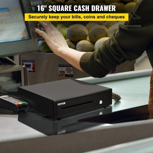 Vevor Cash Drawer with 8 Coin Slots and 5 Slots for Bills