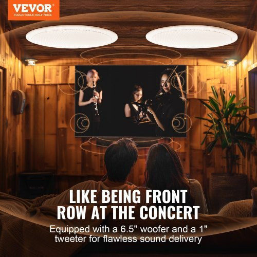 Vevor Σετ Ηχεία Εγκαταστάσεων 150W με Bluetooth Λευκά