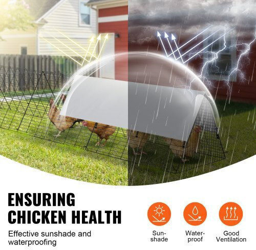 Vevor Vevor Metal Poultry Coop Height 0.24m