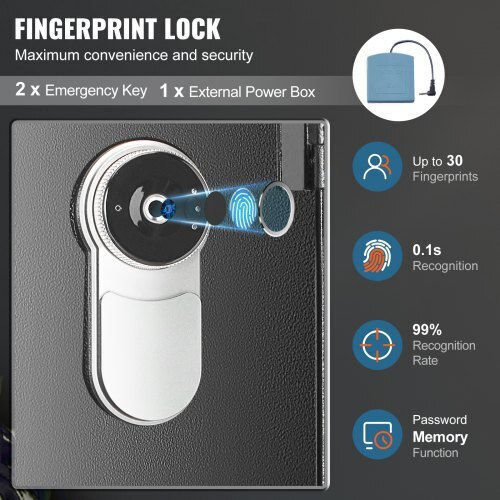 Vevor Cabinete arme Carabină 9 Locuri cu blocare