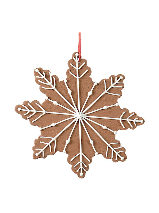 Schneeflocke Weihnachtsbaumschmuck Braun 18x18cm Schneeflocke Weihnachtsbaumschmuck Braun 18x18cm